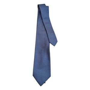 Hugo Boss Blue Patterned Silk Blend Men's Tie